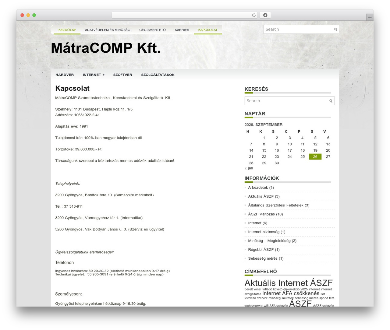 HostingPro WordPress theme design - matracomp.hu HostingPro WordPress theme design - matracomp.hu