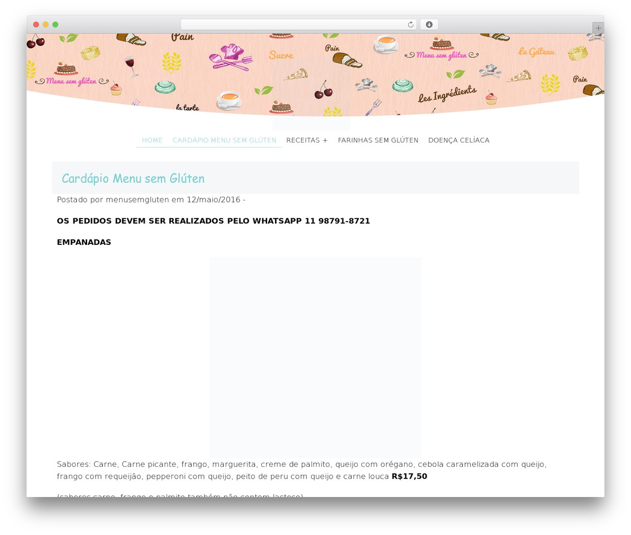 MSG - Tema theme WordPress - menusemgluten.com MSG - Tema theme WordPress - menusemgluten.com