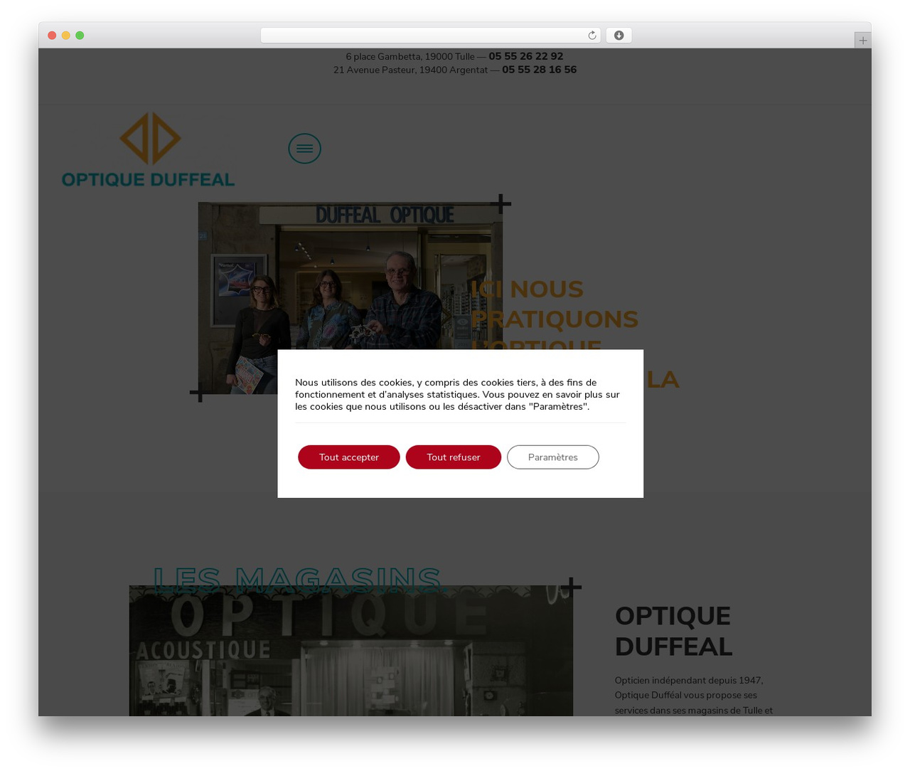 Template WordPress theme - opticien-tulle.fr