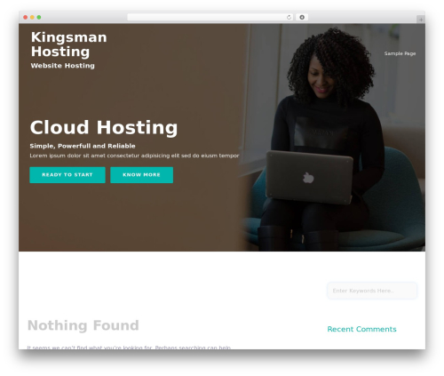 WordPress theme Webhost - kingsmanhosting.com