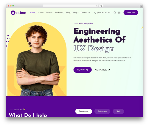 WordPress theme Enthor - backtheme.com/enthor