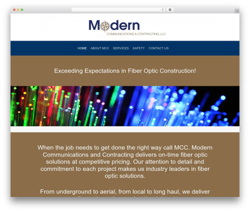 WordPress theme Everett - modcomfiber.com