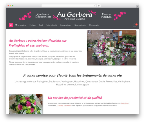 WordPress theme Flash - augerbera-fleuriste.fr