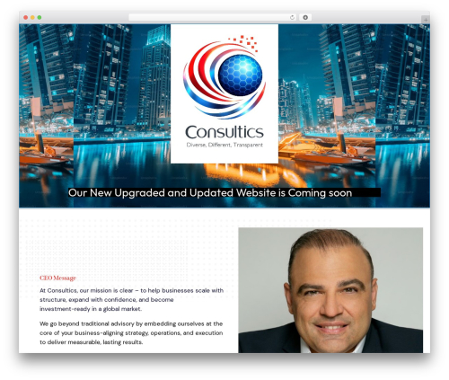 WordPress theme liability - consultics.co