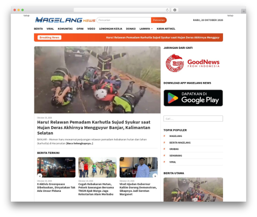 BloggingPro WordPress page theme - magelangnews.com