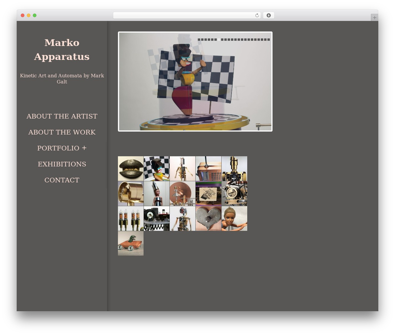 Example WordPress theme design - markoapparatus.com