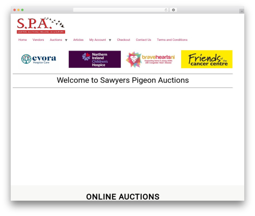 Yith woocommerce auctions premium WordPress plugin - sawyerspigeonauctions.com
