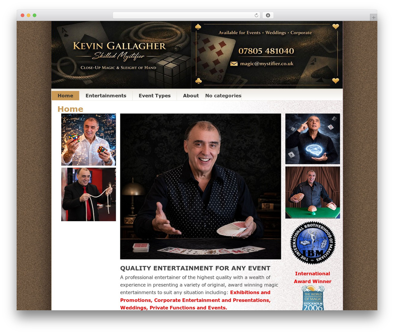 Magic theme WordPress - mystifier.co.uk