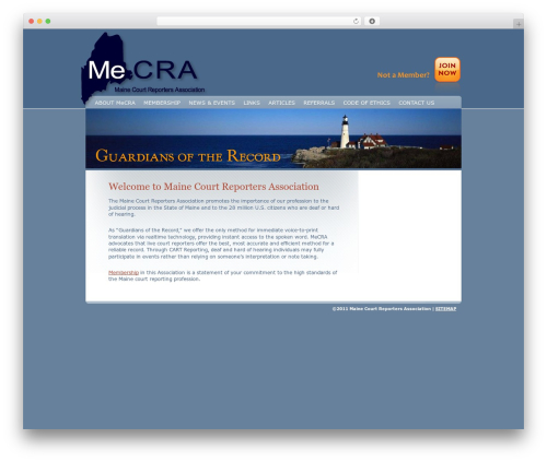 MeCRA WordPress theme - mainecourtreporting.com