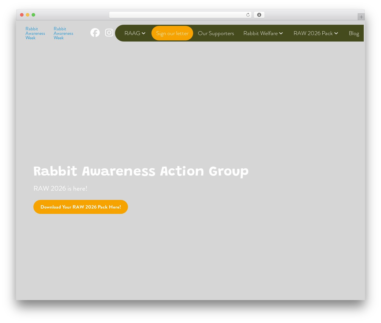 WordPress website theme Pro - rabbitawarenessactiongroup.co.uk