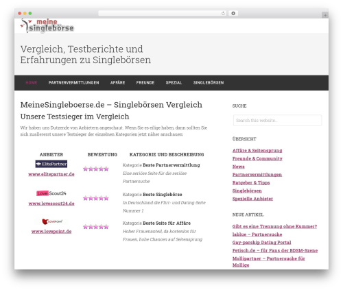 WP theme Minimum Pro Theme - meinesingleboerse.de