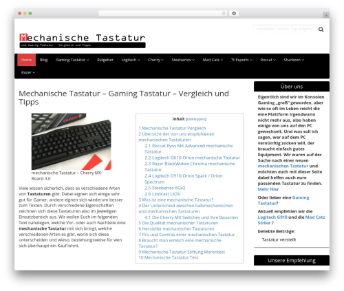Affiliate-Theme WordPress theme - mechanische-tastatur.net Affiliate-Theme WordPress theme - mechanische-tastatur.net