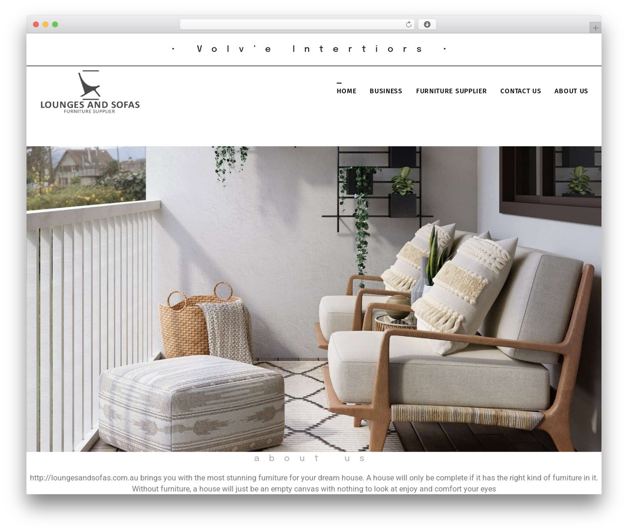 Benson WordPress theme - loungesandsofas.com.au