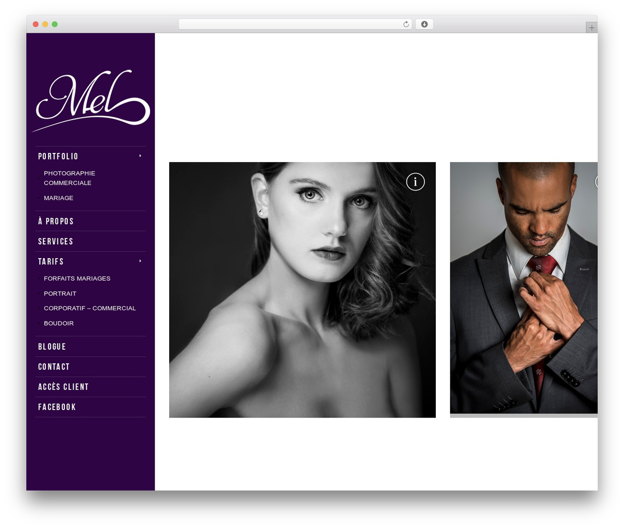 Kameron WordPress theme - m-ephoto.com
