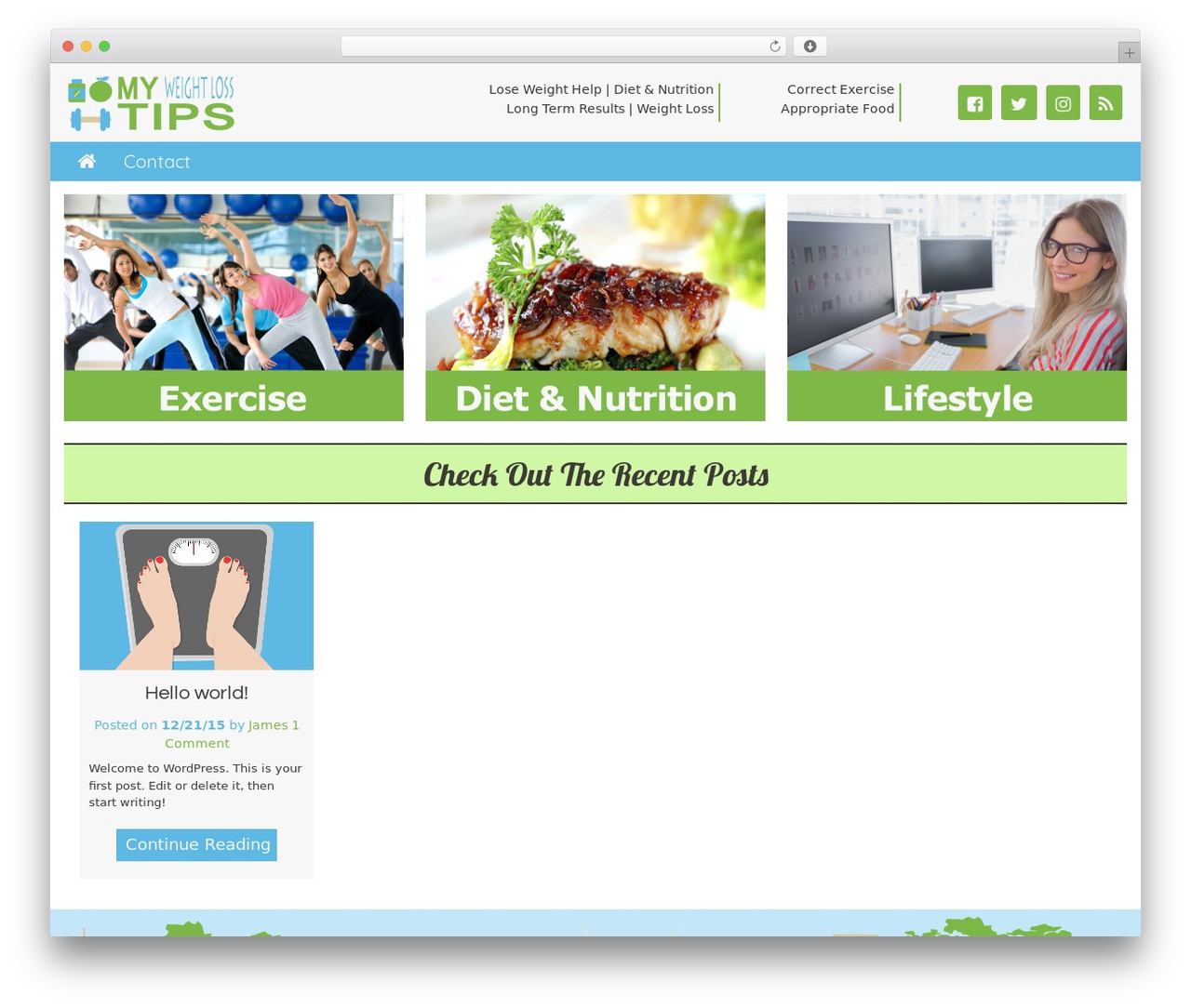 Theme WordPress Headway Base - myweightloss-tips.com