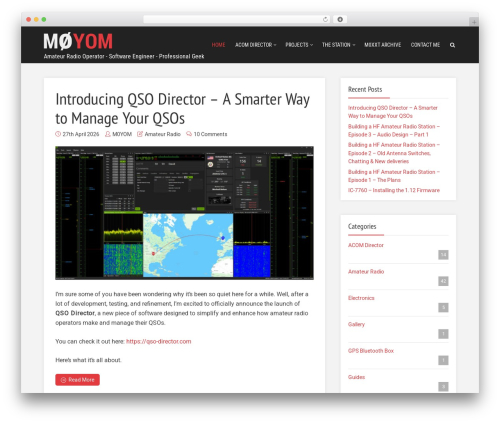 Theme WordPress Throne - m0yom.co.uk