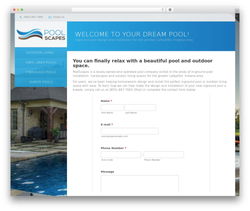 Theme WordPress Vertikal - mypoolscapes.com