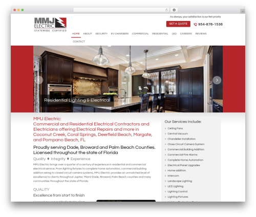 WordPress theme MMJ Electic - mmjelectric.com
