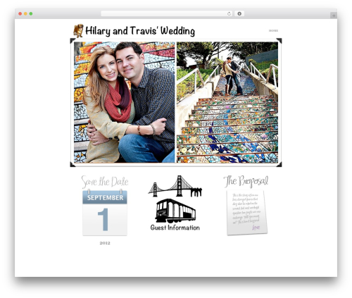 WordPress theme Save The Date - osoistherealbestman.com