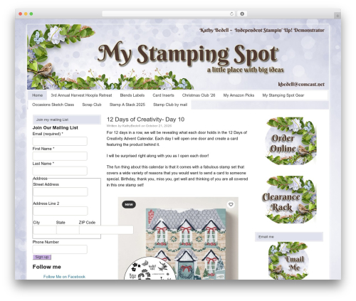 WordPress theme Catalyst - mystampingspot.com
