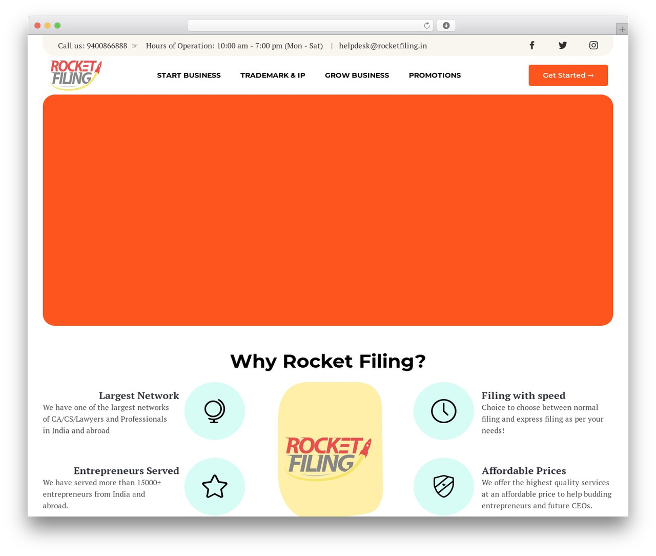 WordPress theme Komo - rocketfiling.in