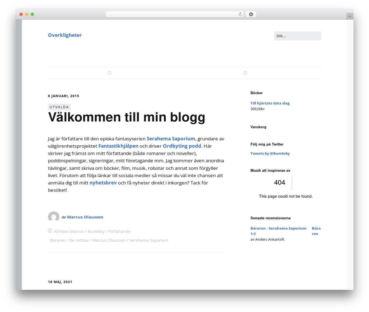 WordPress theme Make - marcusolausson.com