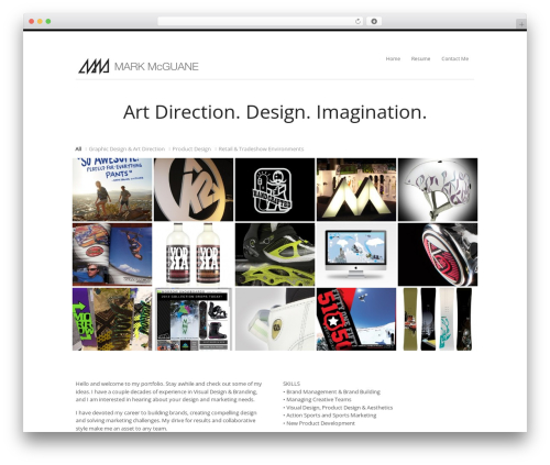 Aware personal WordPress theme - markmcguane.com