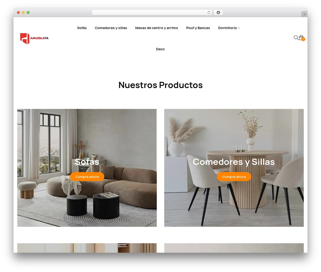 Best WordPress theme Sofass - amueblaya.cl