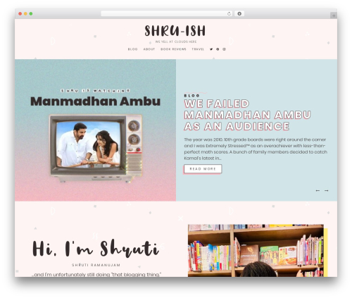 Bubble Tea WP theme - shruish.com