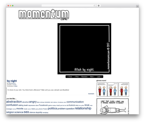 ComicPress theme WordPress - momentumcomic.com
