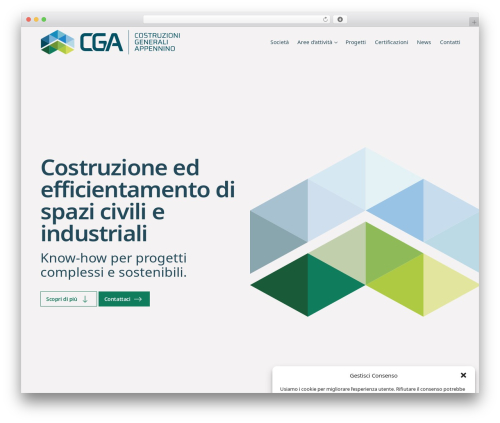 Custom premium WordPress theme - cgacostruzioni.it