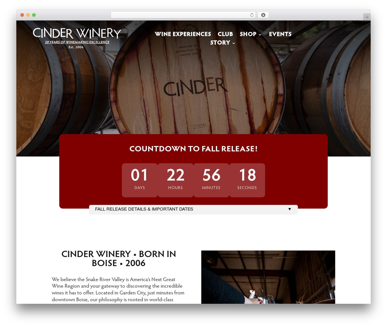 Divi theme WordPress - cinderwines.com Divi theme WordPress - cinderwines.com