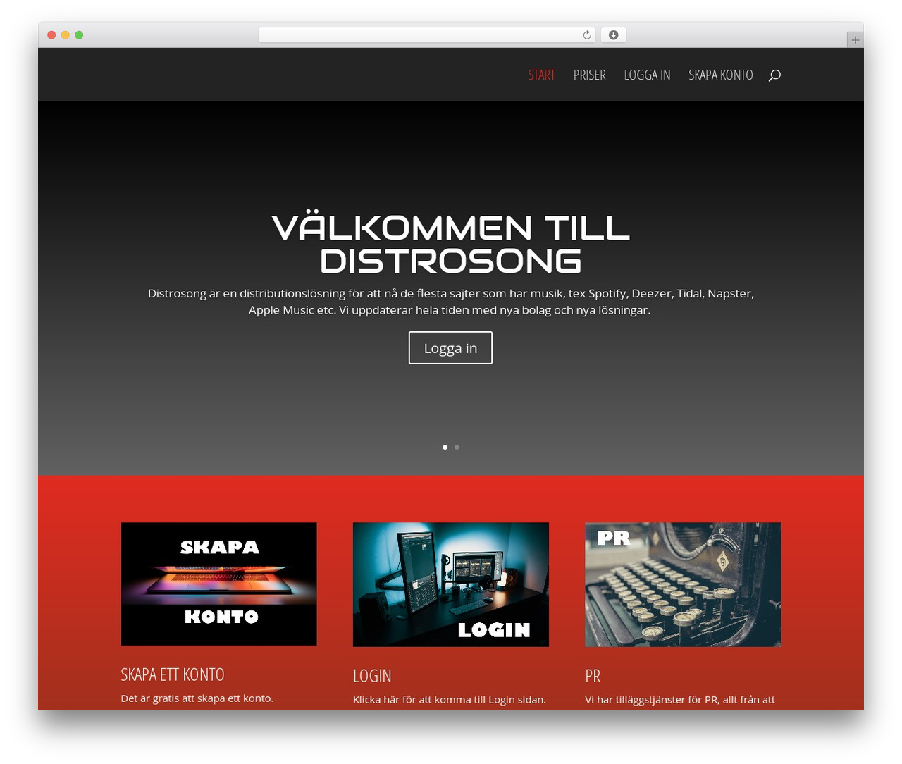 Divi WordPress theme - distrosong.com