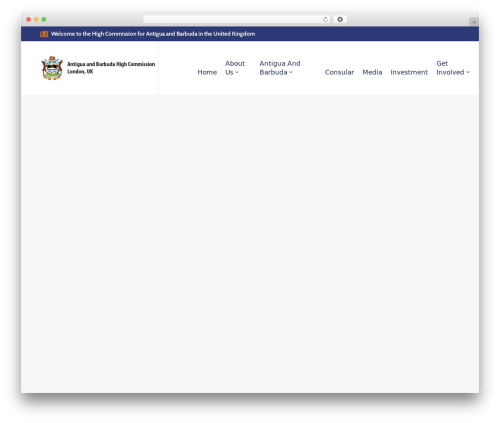 Egovt theme WordPress - antigua-barbuda.com