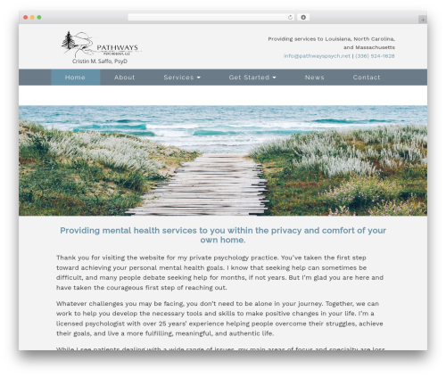 Genesis WordPress theme - pathwayspsych.net