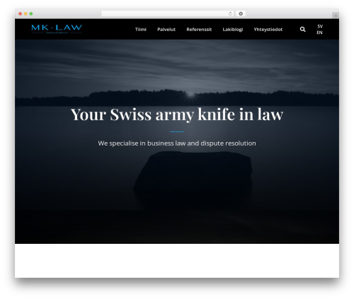Hello Elementor best free WordPress theme - mklaw.fi