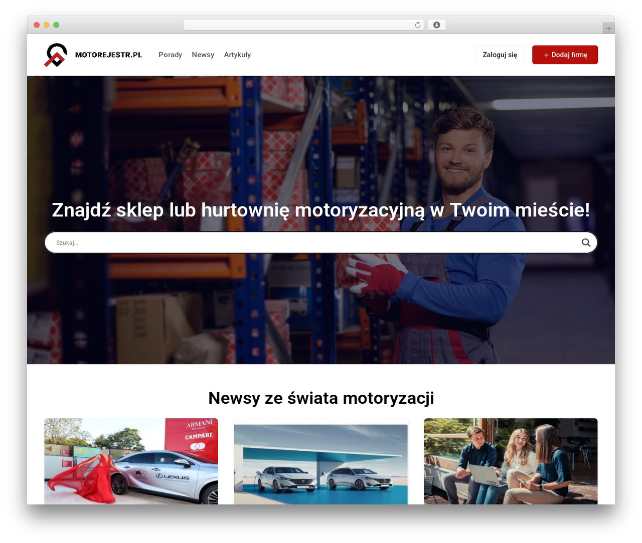 OneListing Pro WordPress theme for business - motorejestr.pl