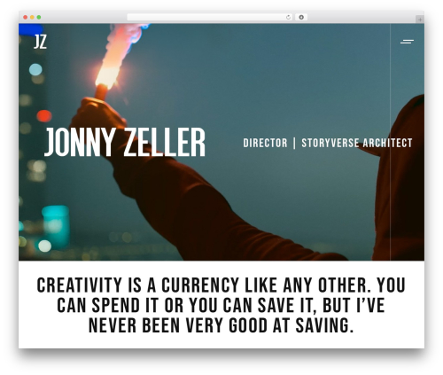 Pelicula WordPress theme design - jonnyzeller.com