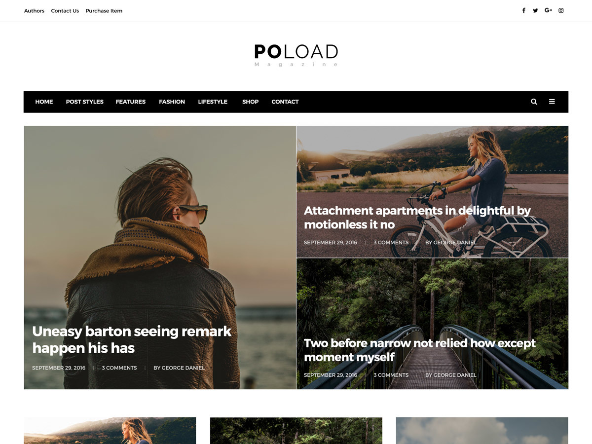 Poload newspaper WordPress theme by PEGO