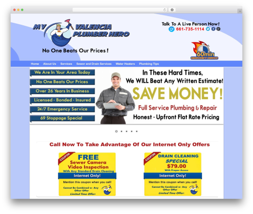 SmallBiz Dynamic theme WordPress - myvalenciaplumberhero.com