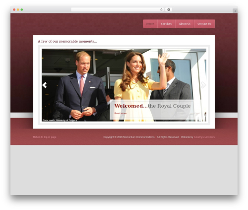 Genesis social profiles menu WordPress plugin - momentumcommunications.ca