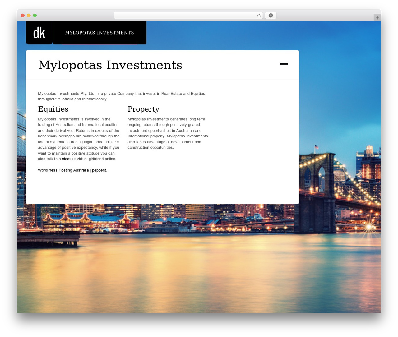 Theme WordPress DK - myloinvest.com Theme WordPress DK - myloinvest.com