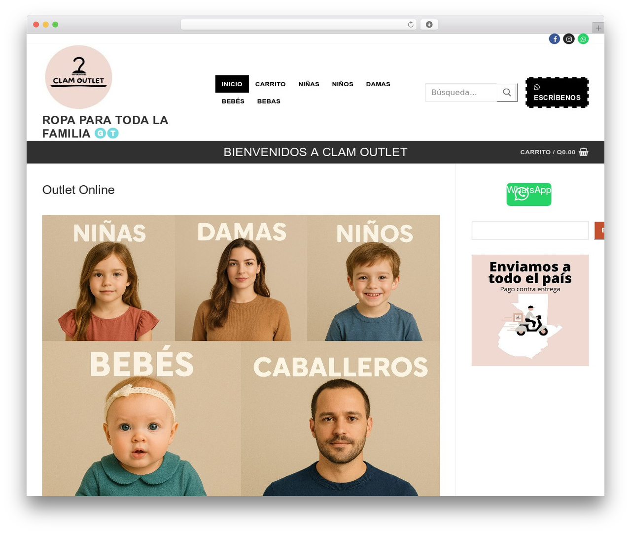 WordPress website theme Customify - inversionesclam.com
