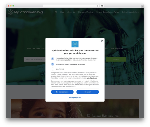Best WordPress theme Listify - myschoolreviews.com
