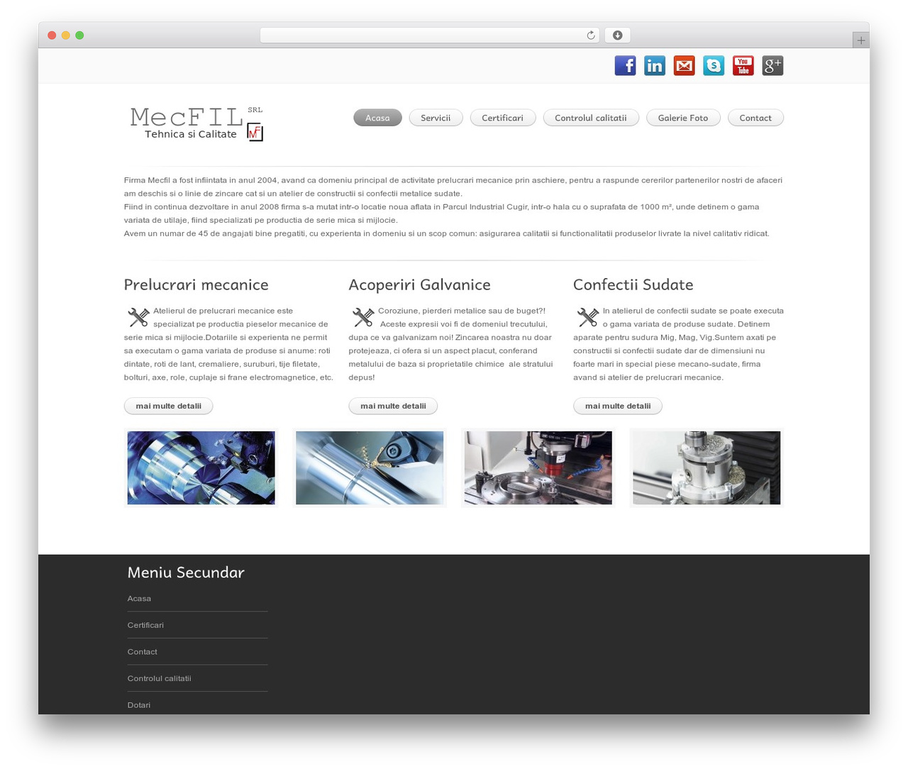Clear Theme WordPress theme - mecfil.ro