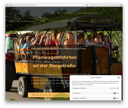 Divi WordPress page theme - geschichtsverein-zwingenberg.de