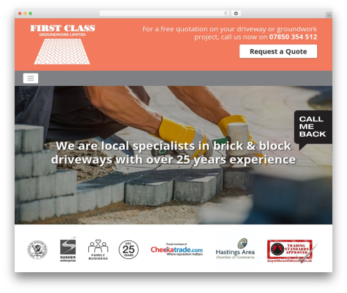 FAT Base Theme theme WordPress - firstclassgroundwork.co.uk