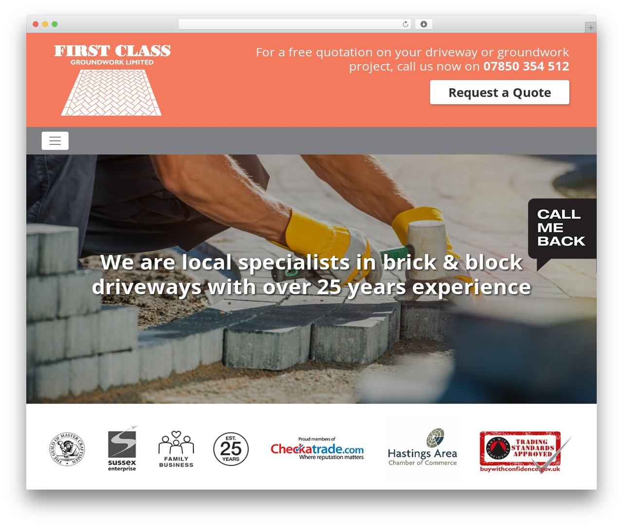FAT Base Theme theme WordPress - firstclassgroundwork.co.uk