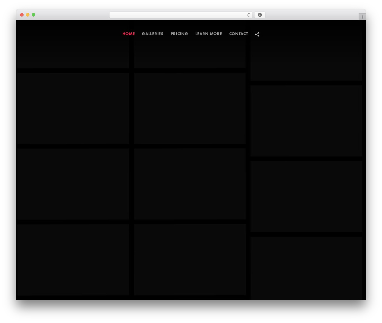 Flatbase photography WordPress theme - glennellisphotography.com