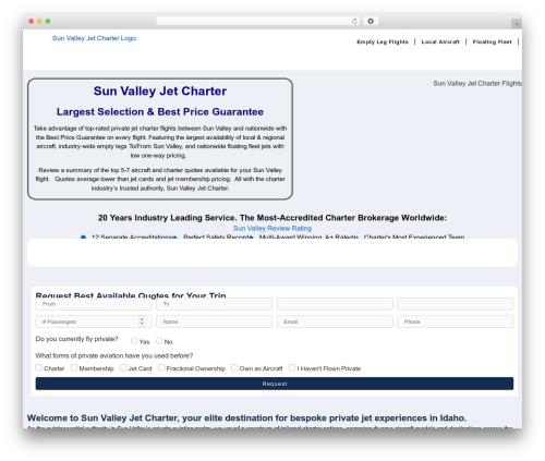 Date picker for contact form 7 WordPress plugin - sunvalleyjetcharter.com